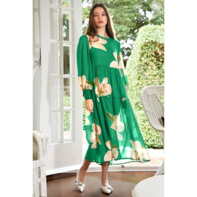 Curate - Dreaming of Spring Dress - Green Orchid