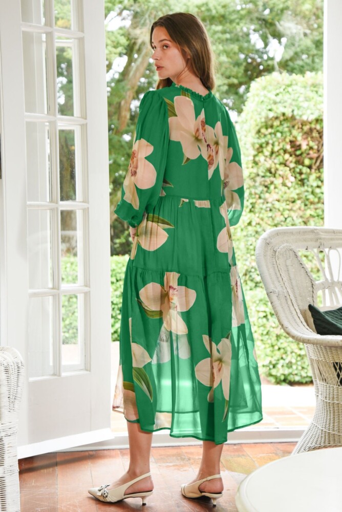 Curate - Dreaming of Spring Dress - Green Orchid - Image 3