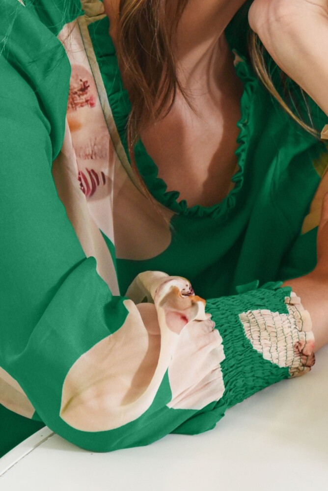 Curate - Dreaming of Spring Dress - Green Orchid - Image 4