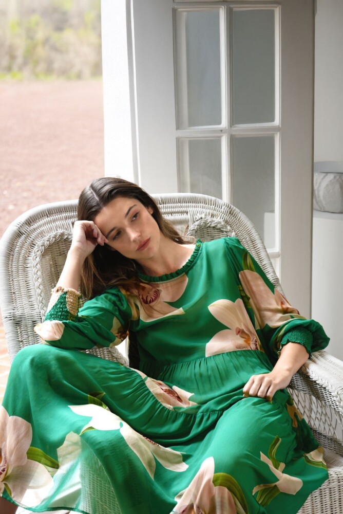 Curate - Dreaming of Spring Dress - Green Orchid - Image 5