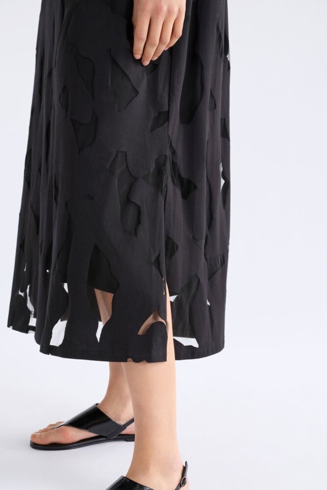 Elk - Varr Burnout Dress - Black - Image 4