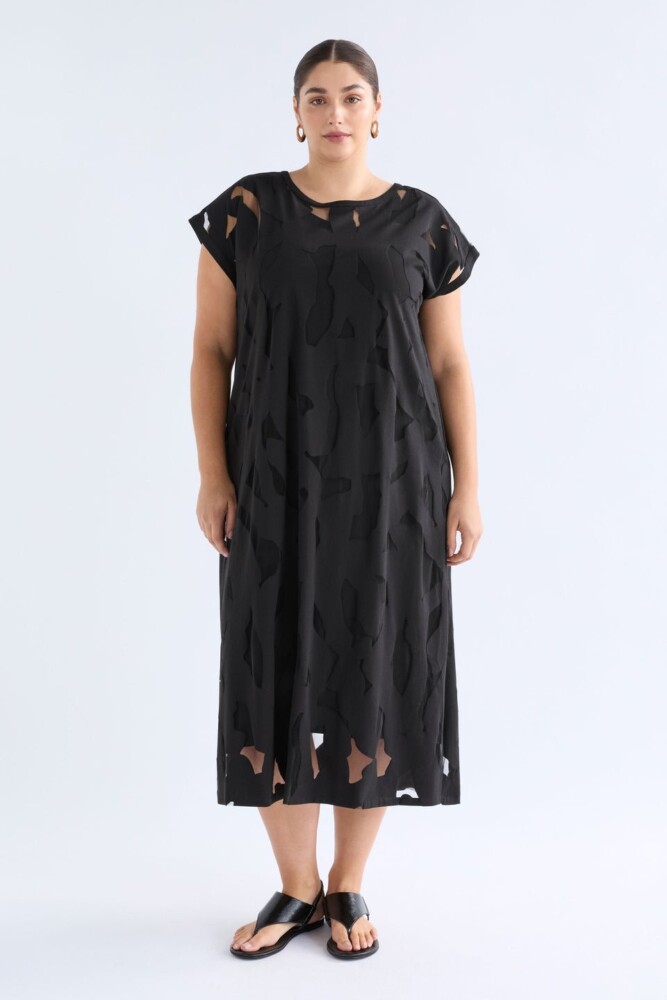 Elk - Varr Burnout Dress - Black - Image 6