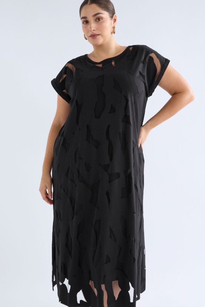 Elk - Varr Burnout Dress - Black - Image 7