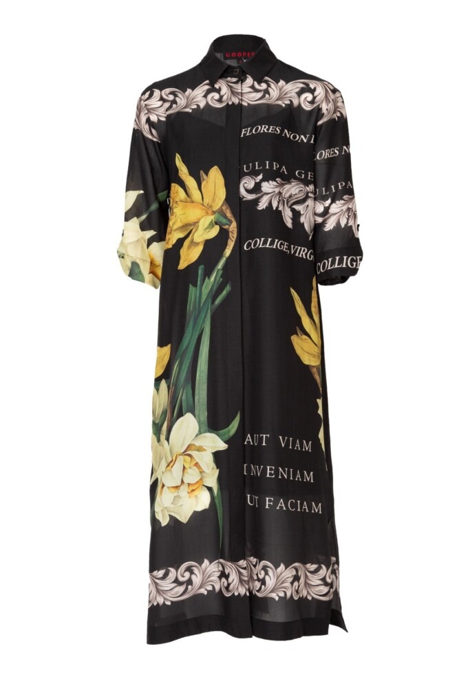 Cooper - Brief Statement Dress - Black Print - Image 2