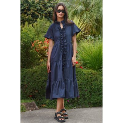 Coop - Frillaxed Dress - Navy