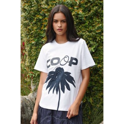Coop - Bloom Service T-shirt - Navy and White