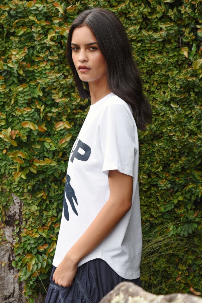 Coop - Bloom Service T-shirt - Navy and White - Image 2