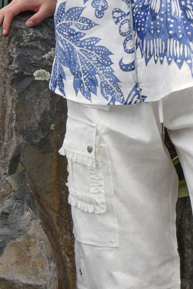 Coop - Linen On the Edge Trouser - White - Image 4