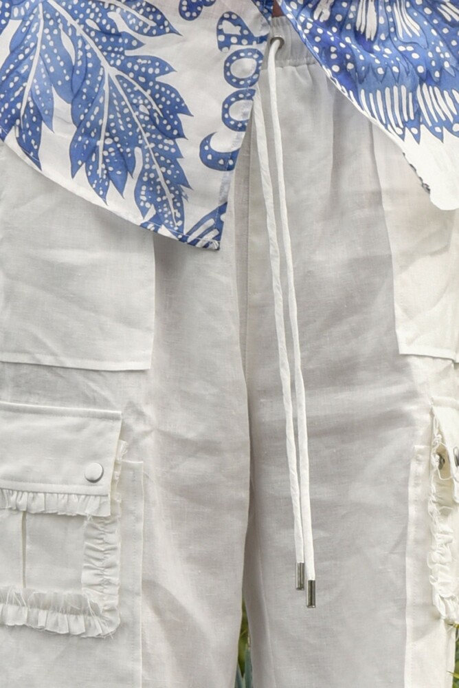 Coop - Linen On the Edge Trouser - White - Image 5