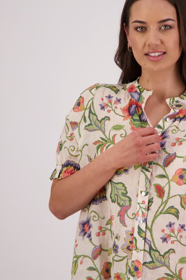 Briarwood - Pearly Jacobean Ramie Shirt - Image 5