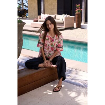 Loobie's Story - Kandy Blouse - White Multi