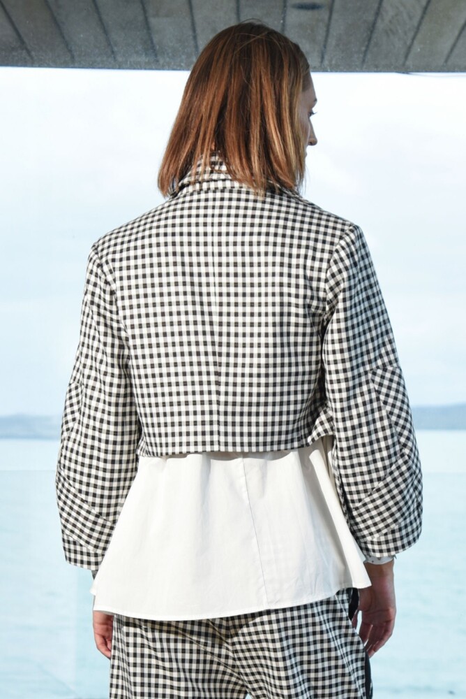 Trelise Cooper - Art of Me Jacket - Black & White Gingham - Image 3