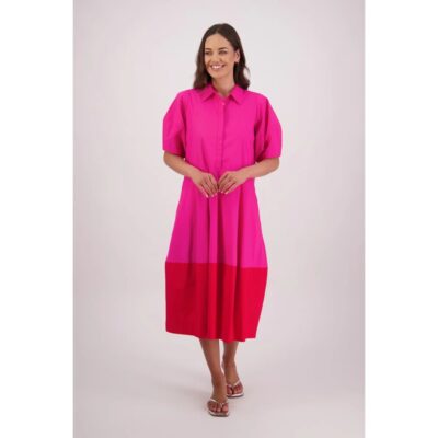 Brairwood - Tamsin Red/Pink Shirt Dress