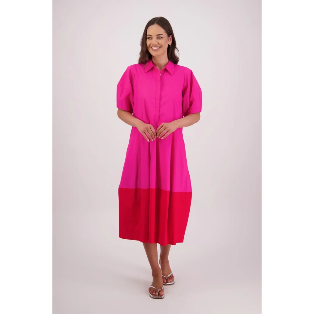 Brairwood - Tamsin Red/Pink Shirt Dress