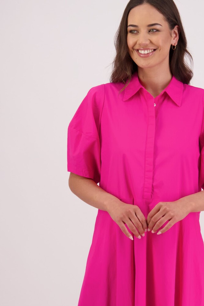 Brairwood - Tamsin Red/Pink Shirt Dress - Image 4