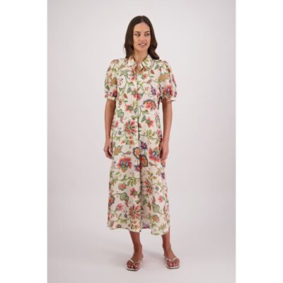 Briarwood - Thelma Jacobean Ramie Shirt Dress
