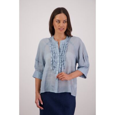 Briarwood - Tiffany Cornflower Ramie Shirt