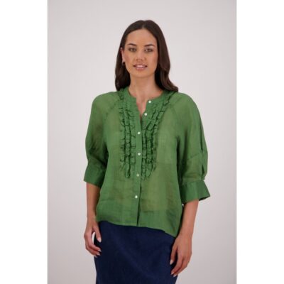 Briarwood - Tiffany Green Ramie Shirt
