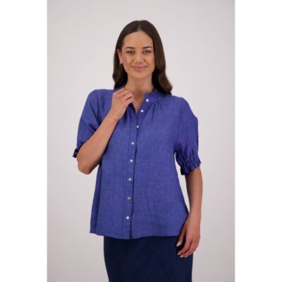 Briarwood - Tom Blue Linen Shirt