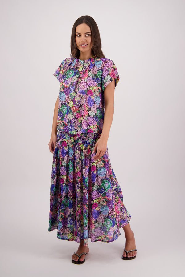 Briarwood - Pandora Hydrangea Ramie Skirt - Image 4