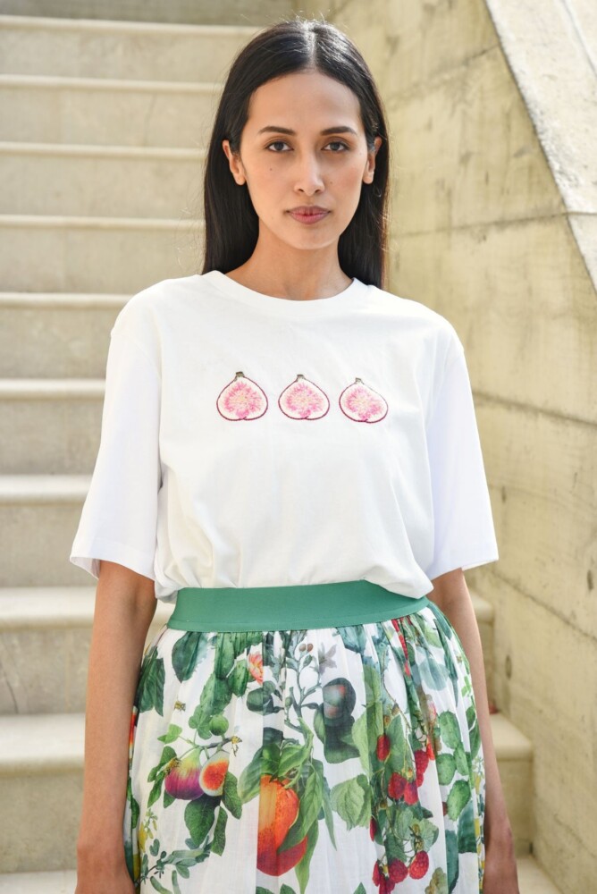 Curate - Getting Figgy With It T-shirt - White - Image 4