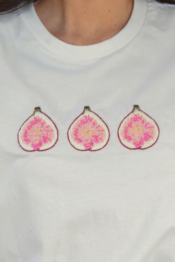 Curate - Getting Figgy With It T-shirt - White - Image 3