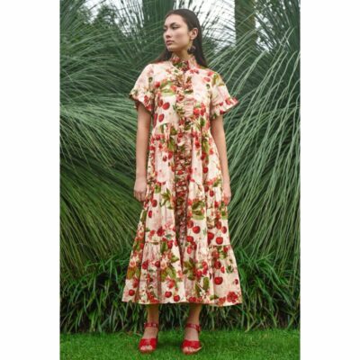 Coop - Frillaxed Dress - Cherry Print