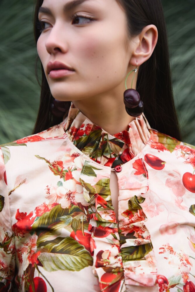 Coop - Frillaxed Dress - Cherry Print - Image 5