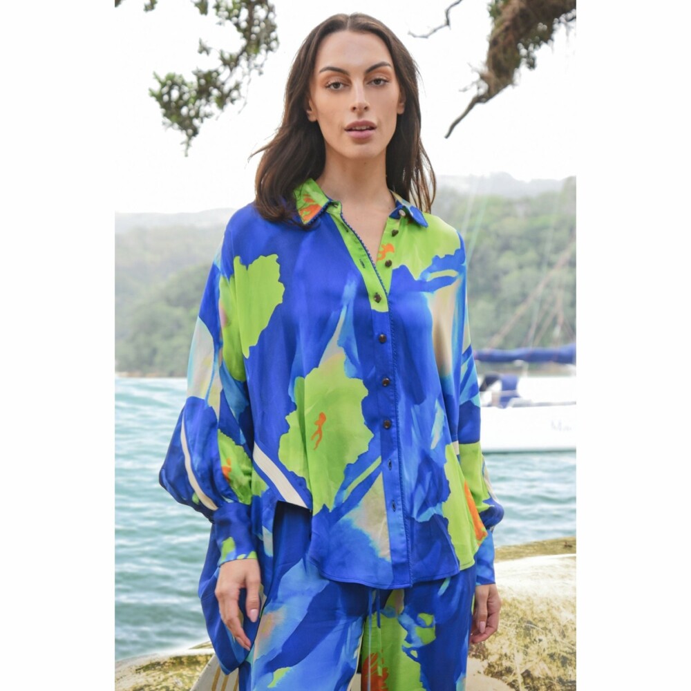 Cooper - Living the Dream Shirt - Blue/Lime