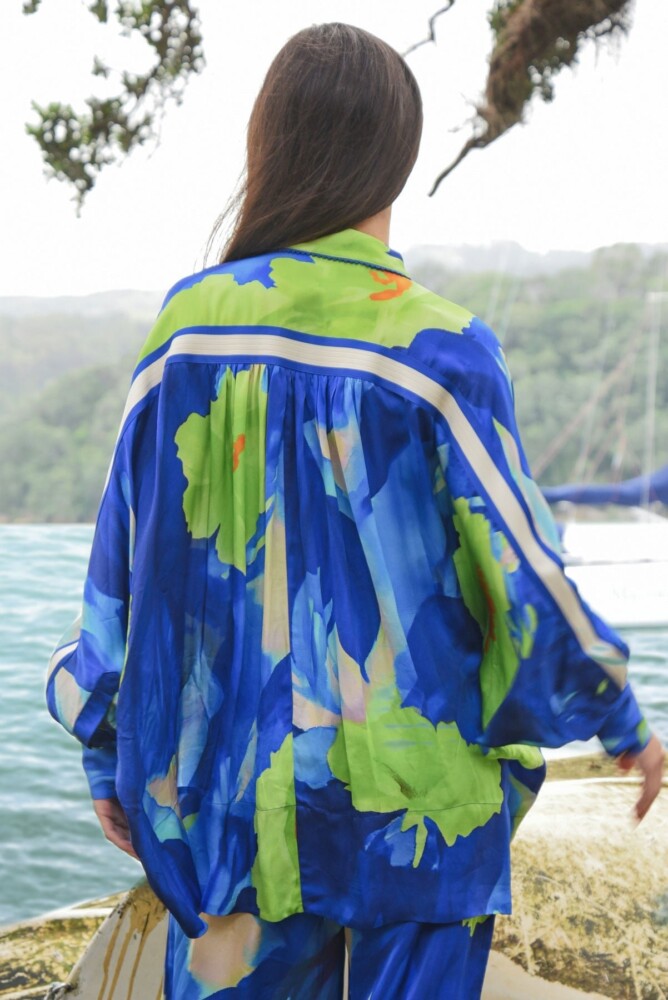 Cooper - Living the Dream Shirt - Blue/Lime - Image 3