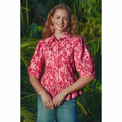 Coop - Hem-ishere Top - Pink/Berry