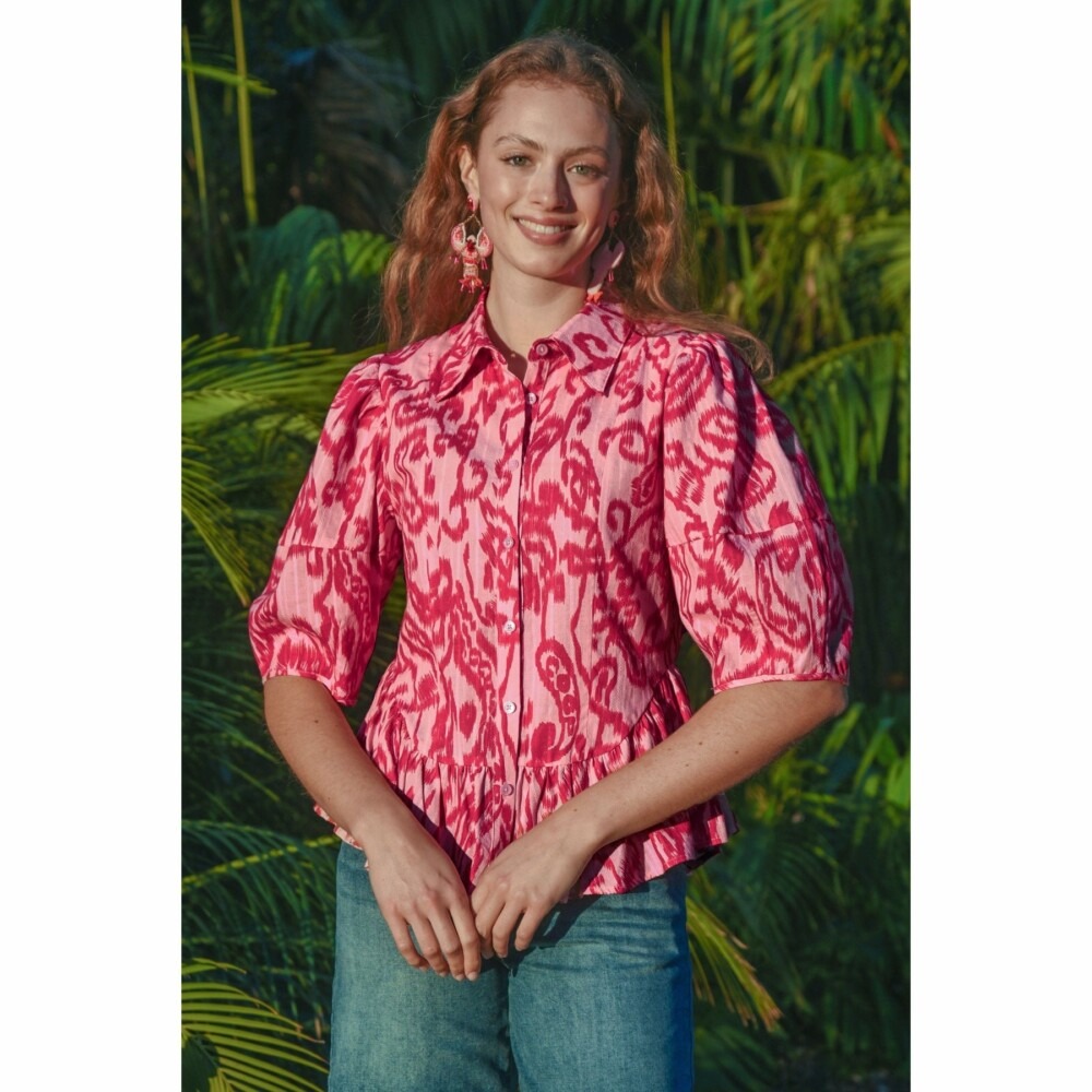 Coop - Hem-ishere Top - Pink/Berry