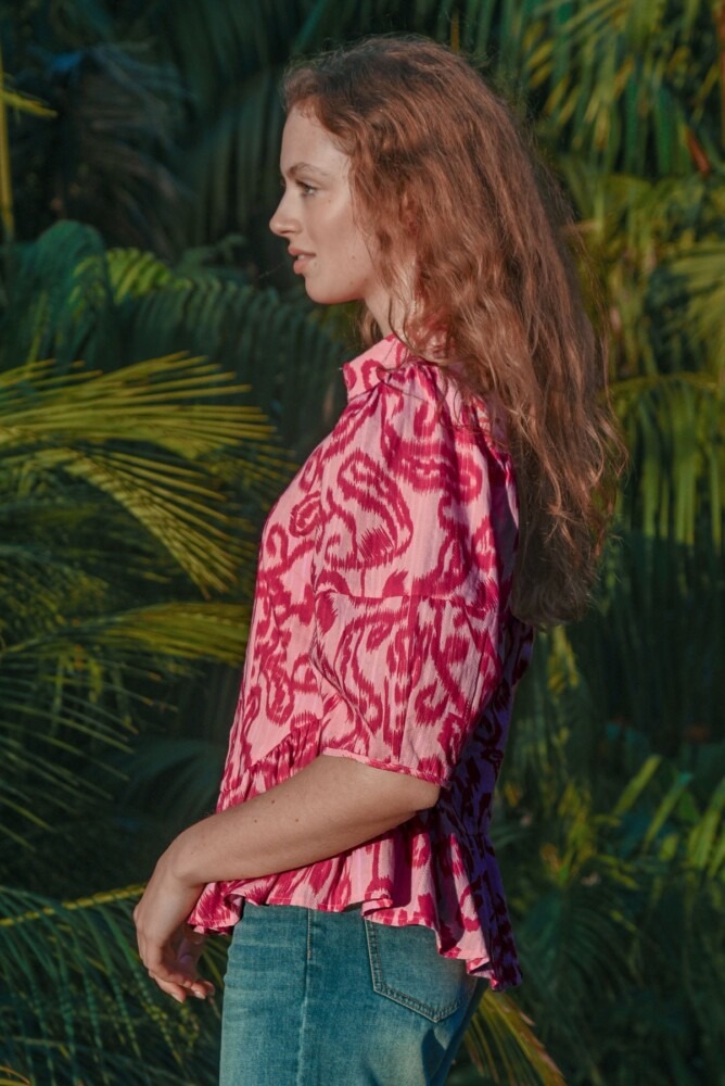 Coop - Hem-ishere Top - Pink/Berry - Image 2