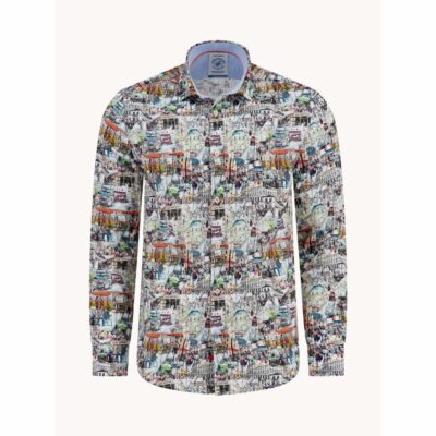 A Fish Named Fred - Shirt Sketch- Multi