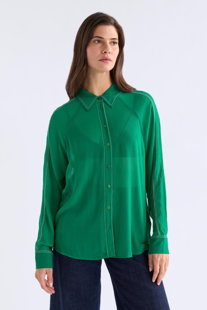 Elk - Alema Shirt - Leaf Green - Image 3
