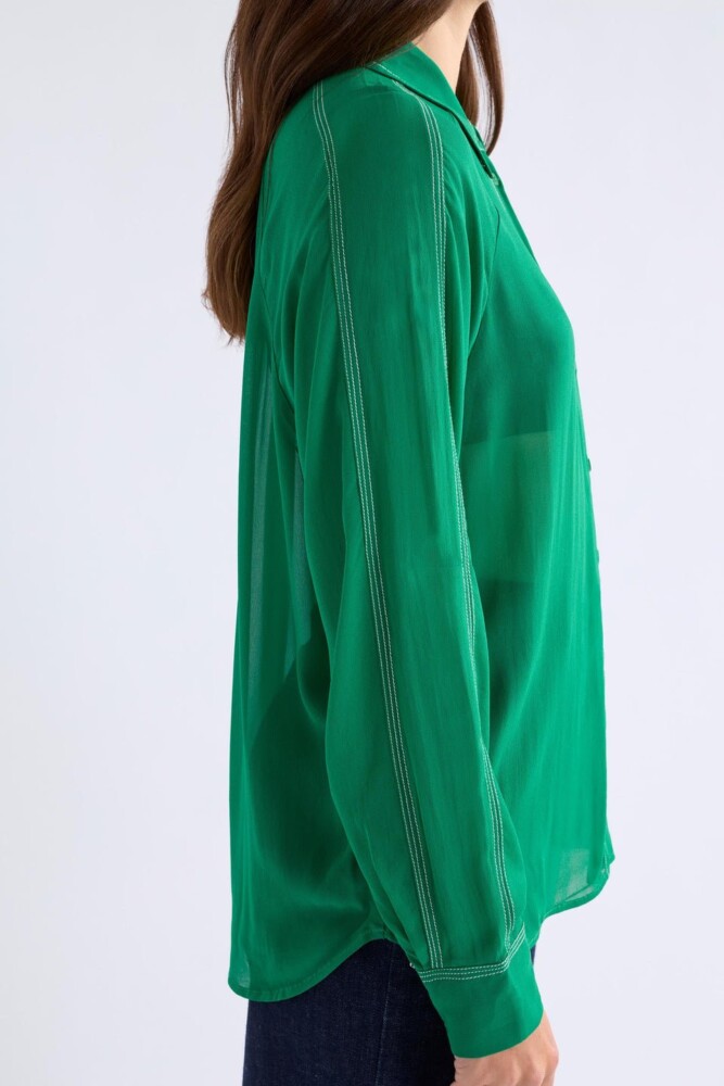 Elk - Alema Shirt - Leaf Green - Image 5