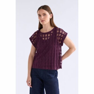 Elk - Grid Burnout Top - Shiraz