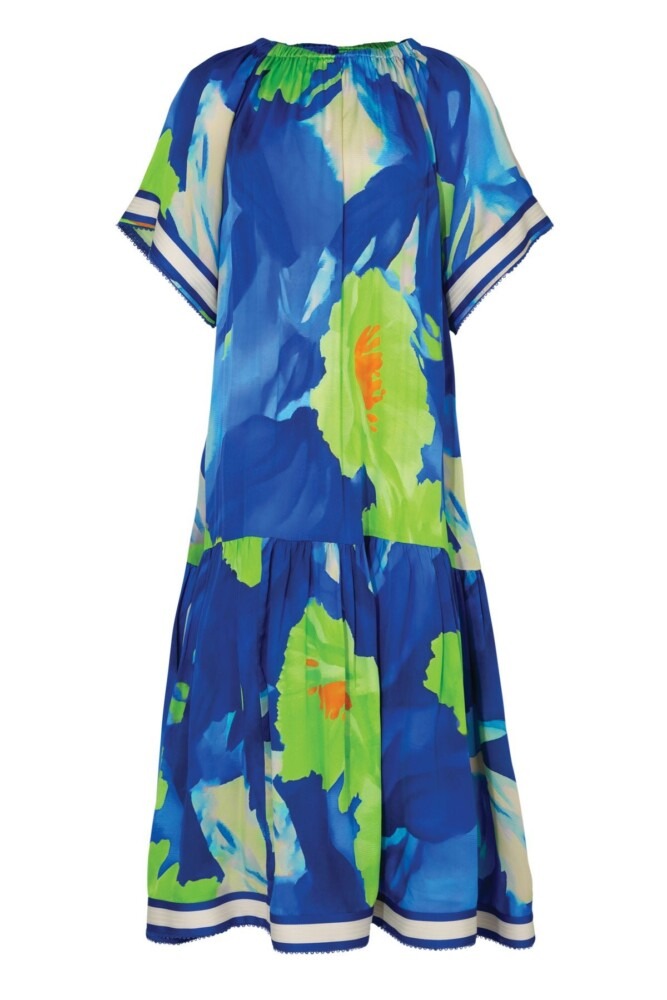 Cooper - Solar Eclipse Dress - Blue/Lime - Image 8