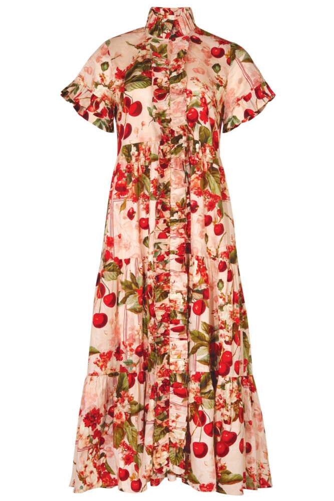 Coop - Frillaxed Dress - Cherry Print - Image 7