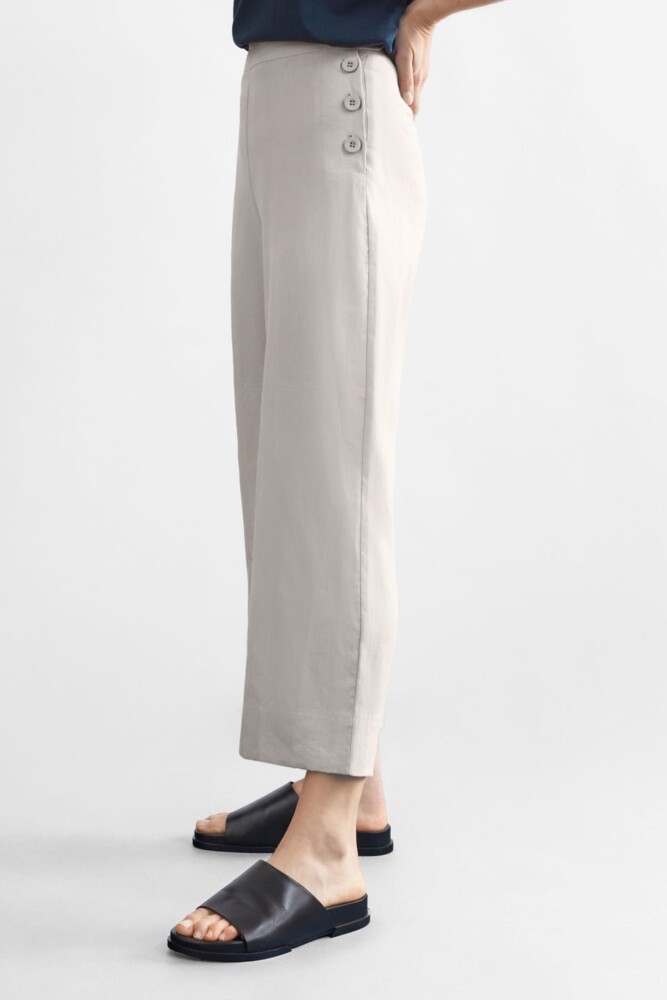 Elk - Hersom Linen Pant - Flax - Image 2