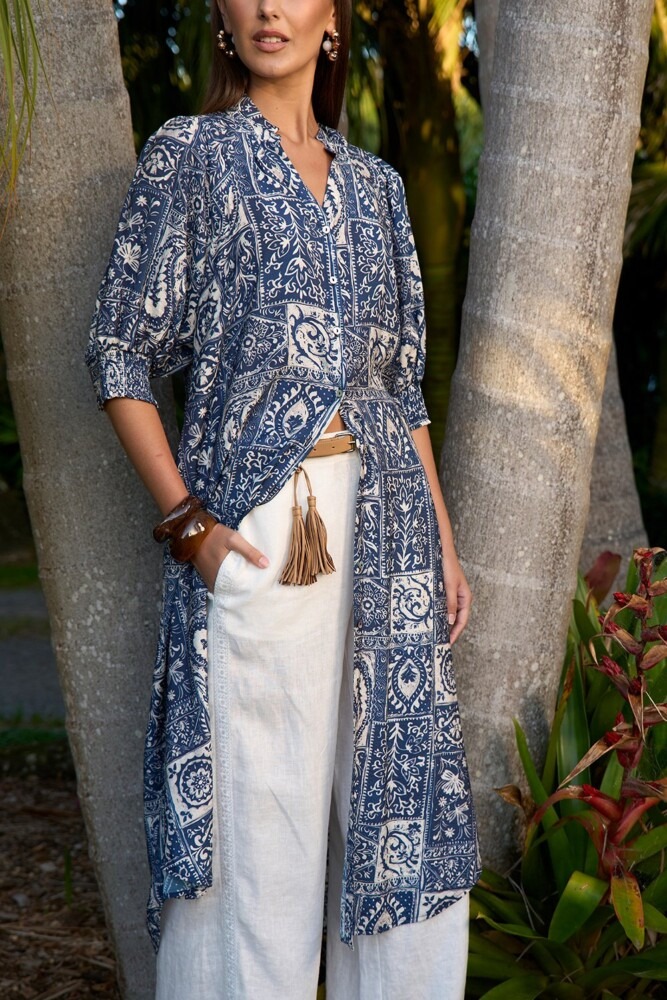 Loobie's Story - Taja Shirt Dress - Ink Multi - Image 2