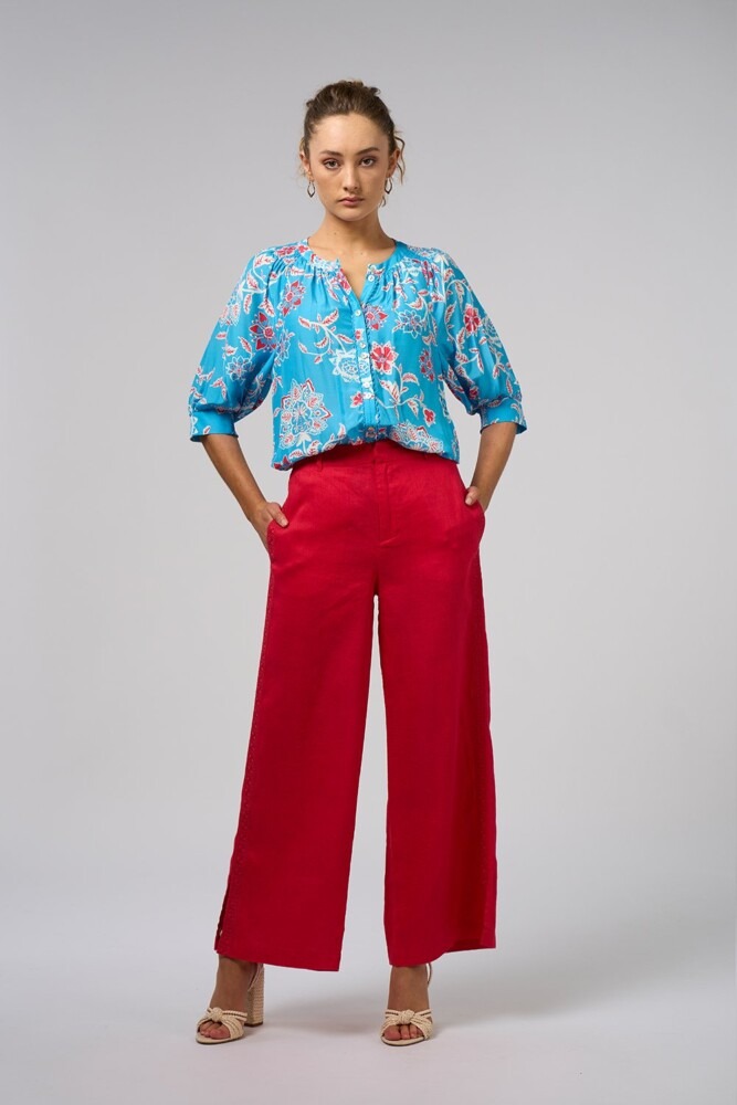 Loobie's Story - Aisha Shirt - Azure Multi - Image 3