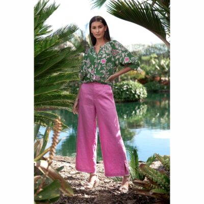 Loobie's Story - Aisha Shirt - Tea Leaf Multi