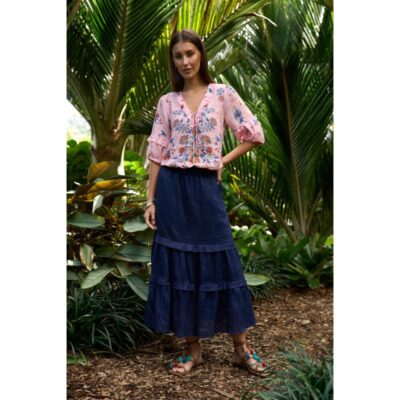 Loobie's Story - Waterlily Skirt - Indigo
