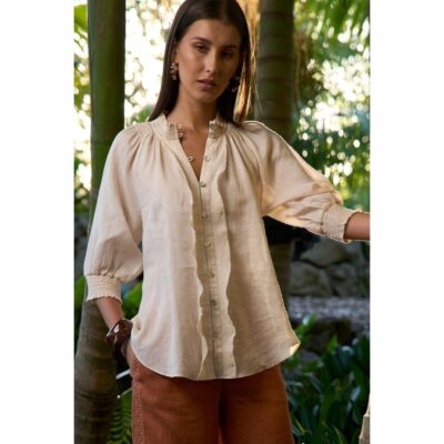 Loobie's Story - Waterlily Shirt - Bone