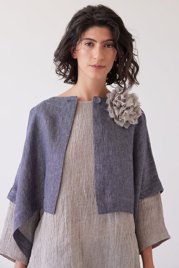 Eva's Sunday - Fabric Flower Brooch - Stone Gauze - Image 4