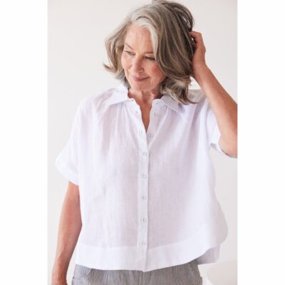 Eva's Sunday - Lumi Collared Shirt - White